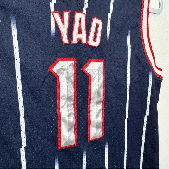 Vtg Nike NBA Basketball Jersey Houston Rockets Yao Ming Hall of Fame Boys Medium